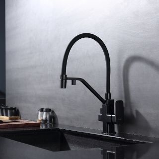 Смеситель для кухни Raglo R85.62.06 с подключением фильтра чёрный